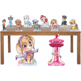 KIT DISPLAY SKAY AQUARELA 2 UNIDADES D ECHAO COM 60 CM E 6 DE MESA COM 21 CM em Oferta na Shopee