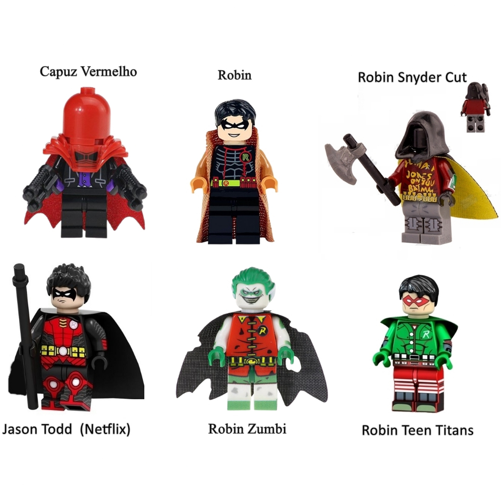 Robin miniaturas de coleção Damian Wayne Zombie Capuz Vermelho Red H teen titans jovens duck thomas em Oferta na Shopee