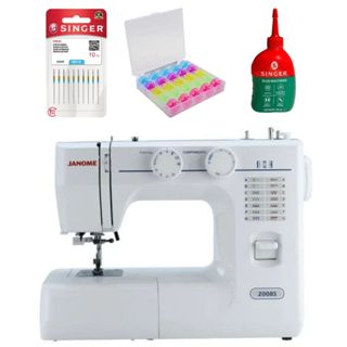 Máquina De Costura Janome 2008s Doméstica Portátil Completa em Oferta na Shopee