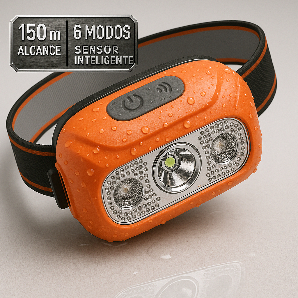 Imagem Lanterna Cabeça Premium Recarregavel Sensor Prova D'água