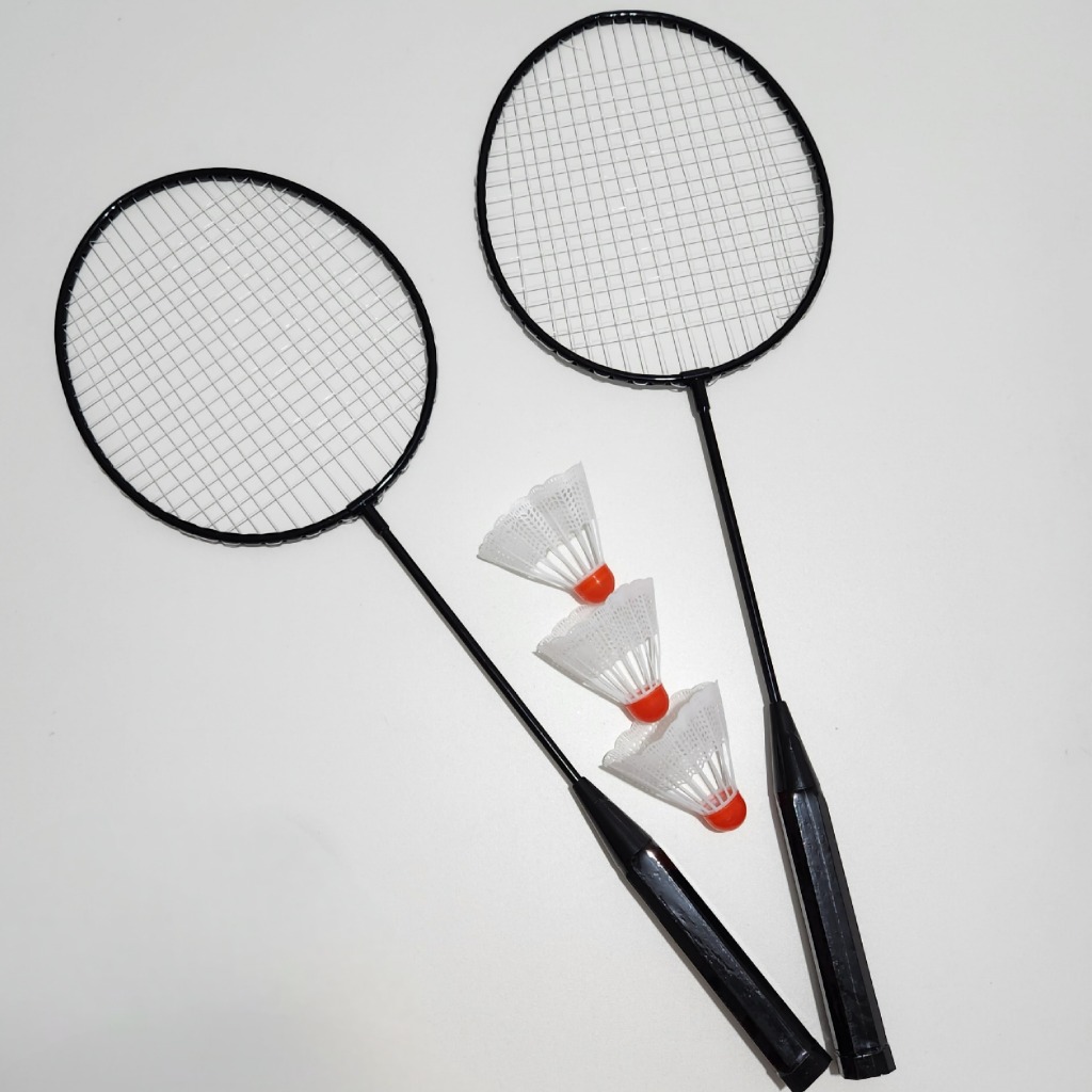 Kit Badminton Completo com 2 Raquetes e 3 Petecas Esporte e Diversão em Oferta na Shopee