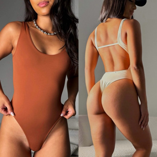 Body maiô cavado fio dental moda praia verão em Oferta na Shopee