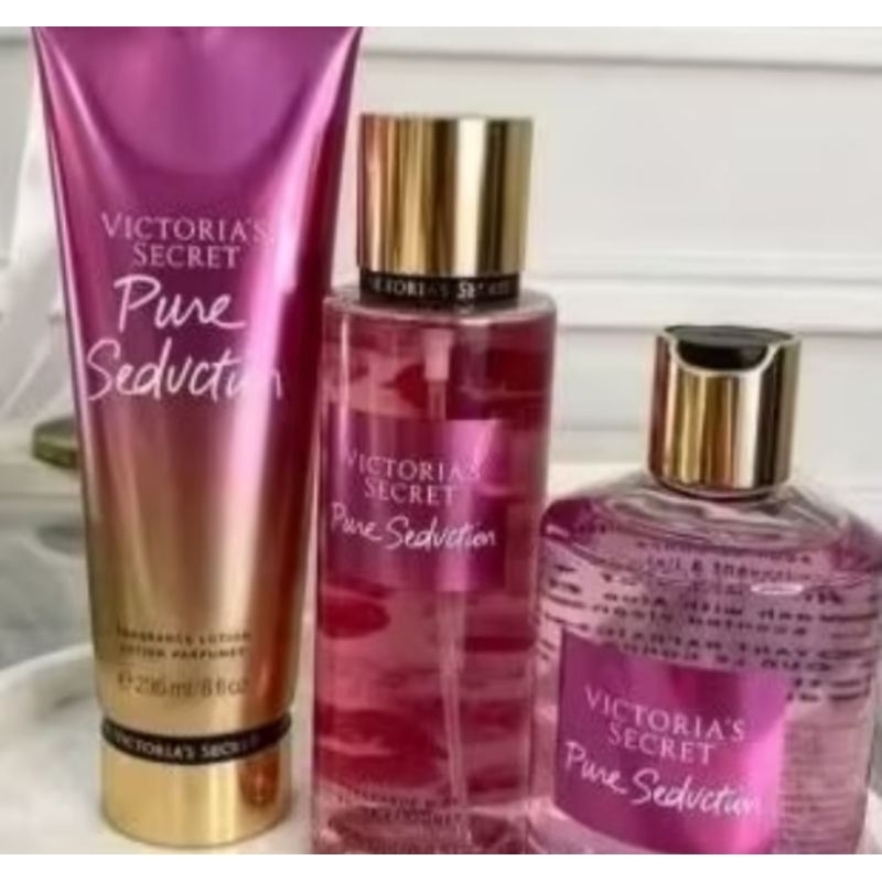 KIT Body Splash + Creme Hidratante Feminino Purê – Fragrância Doce e Suave Inspirada em Perfumes Importados SIMILAR