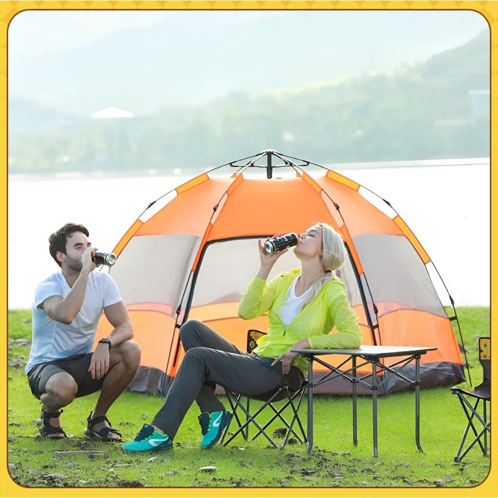 Barraca Camping Impermeável Grande 5 A 8 Lugares 270*270*150