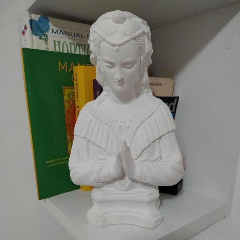 Busto de Santa Sara - Gesso Cru - 25cm