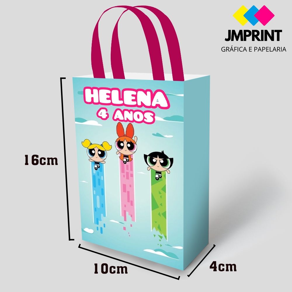 Sacolinhas Personalizadas para Lembrancinhas  - Meninas Super Poderosas