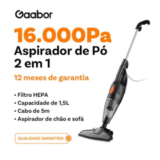 Gaabor Aspirador 2 em 1 16000Pa Sucção Forte 127V Para Sofa Lavabo Poeira Portátil GVCW M15A em Oferta na Shopee