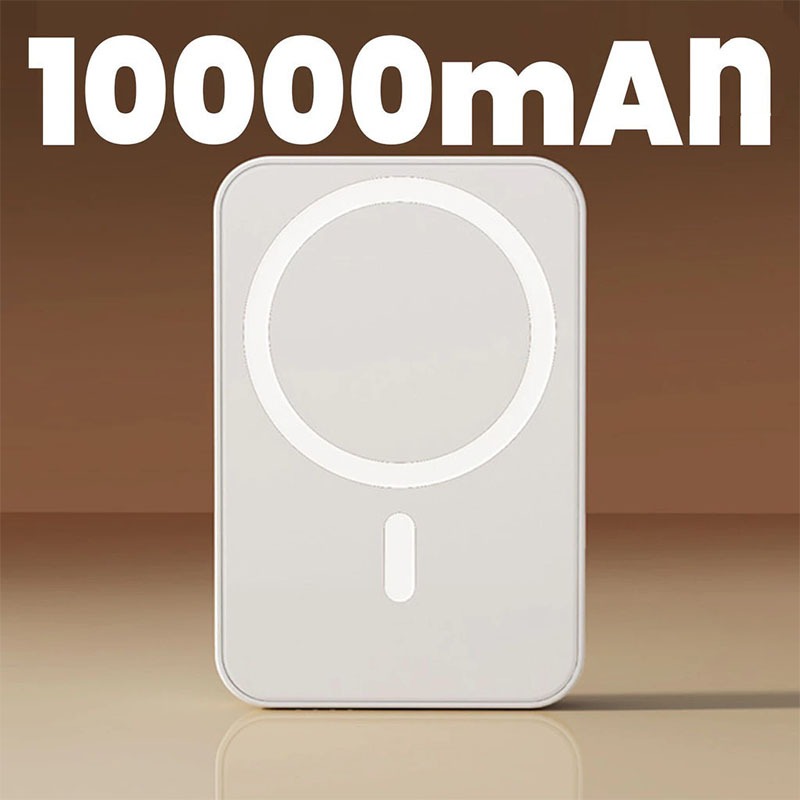 Carregador Portátil Indução para iPhone/Android Magsafe Sem fio Bateria Carga 10000mAh