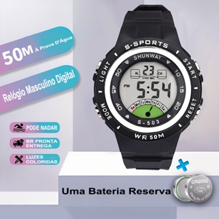 Relógio Feminino Infantil Digital A Prova D'Água Eletrônico Esportivo Original Redondo Com Led em Oferta na Shopee