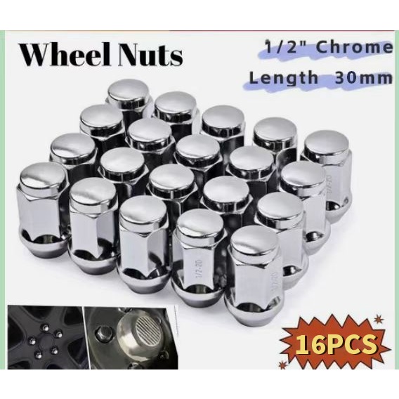 Jogo 16 Porcas Cromadas Roda Liga Onix Prisma Spin Cobalt Sonic Chevette em Oferta na Shopee