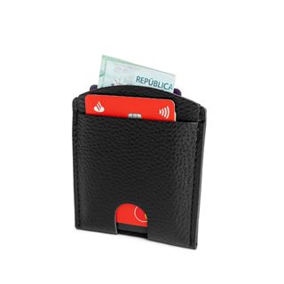 Porta-Cartão Masculino e Feminino em Couro Sintético – Compacto, Versátil e Sofisticado em Oferta na Shopee
