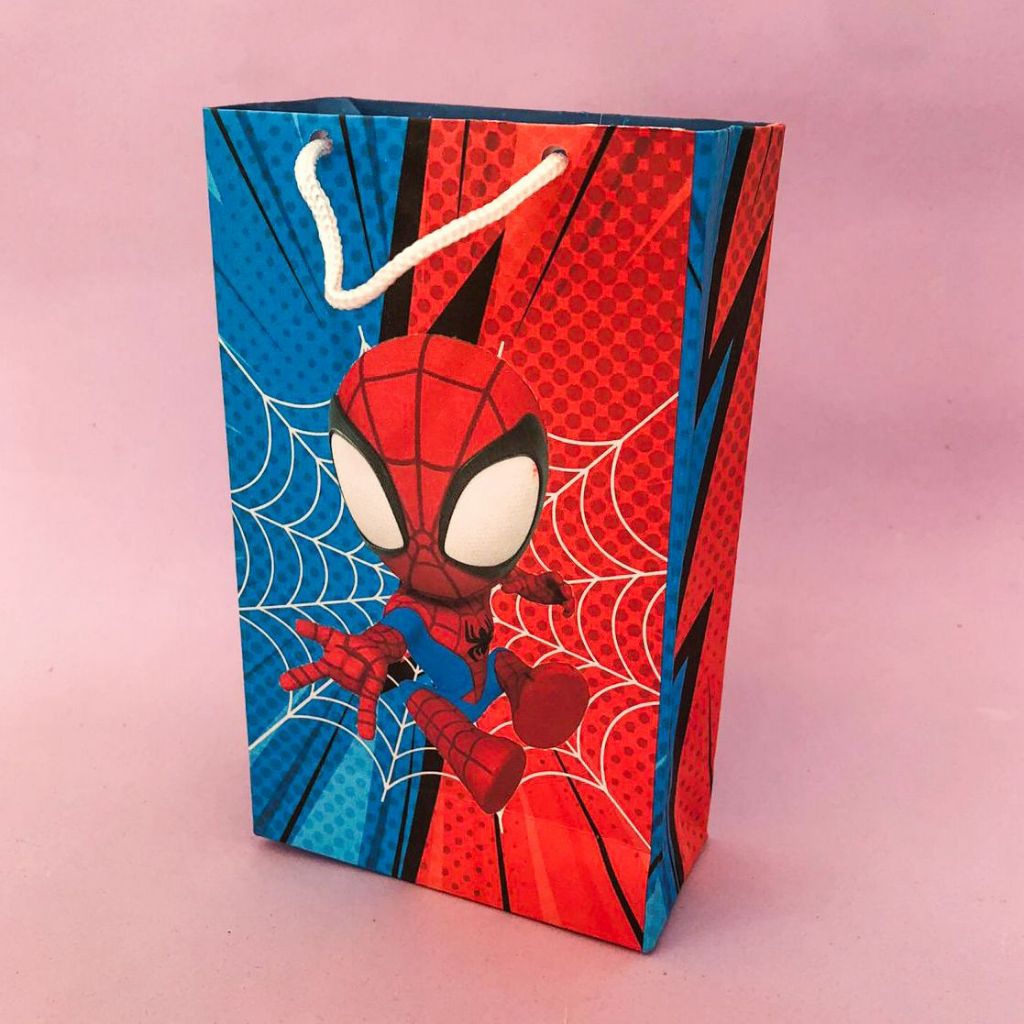 50 Sacolinhas Homem Aranha Cute Baby Sacola Surpresa Aniversário Festa Personalizados Pegue e Monte em Oferta na Shopee