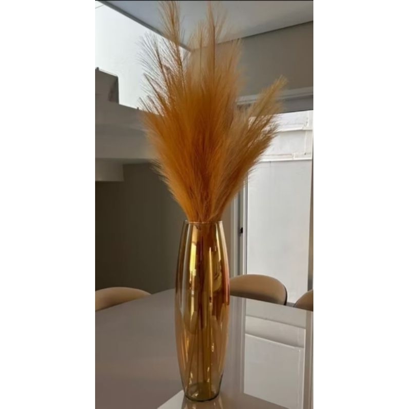 Vaso Picasso de vidro 54cm Âmbar flores e decoração PRONTA ENTREGA em Oferta na Shopee