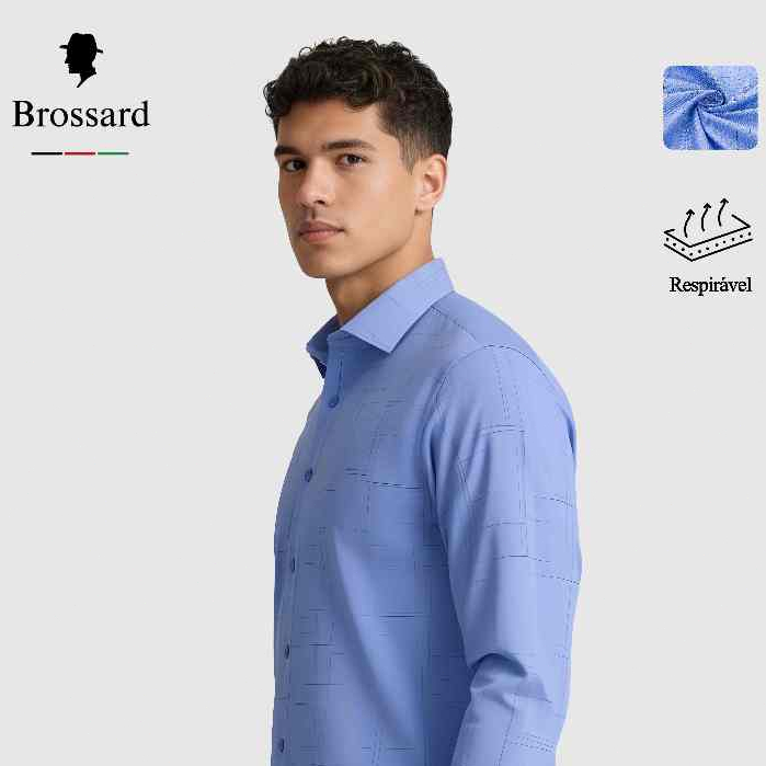 Camisa Social Masculina Elegante,Importada,Tecido fibra de bambu,Alta Qualidade,Respirável e Macia em Oferta na Shopee