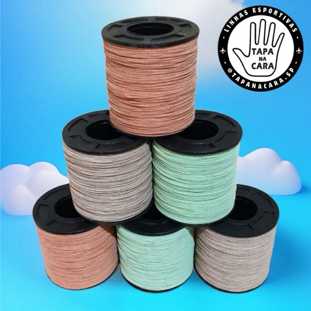 12 UNIDADES ( CARRETEL 500 jardas ) 3p fio 10 em Oferta na Shopee
