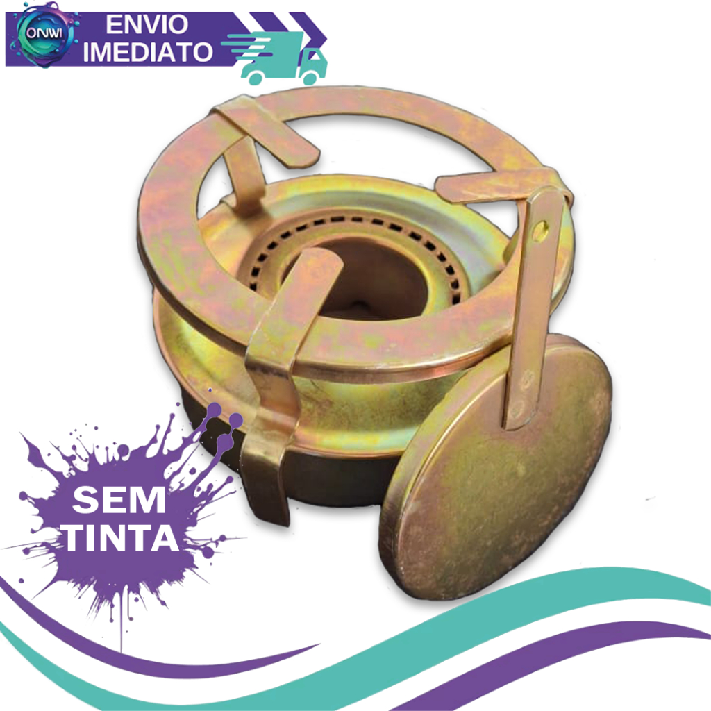 Fogão Fogareiro Portátil Amarelo 1 Boca Espiriteira à Álcool com Abafador Camping Pesca em Oferta na Shopee