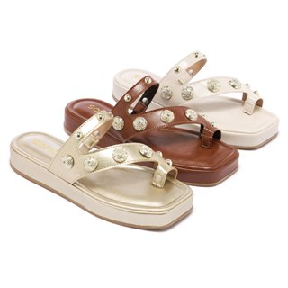 Chinelo Flat Sandália De Dedo Feminina Brilho Luxo Confortável Moda Macio Leve Promoção em Oferta na Shopee