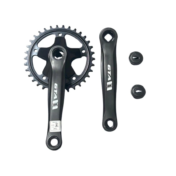 Pedivela Single Bike De Aço Coroa Fixa Ponta Quadrada Gta C/ Protetor