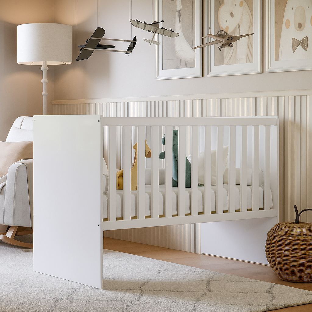 Mini Berço Life 100% em MDF e Grades de Proteção Móvel em Oferta na Shopee