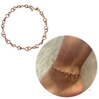Tornozeleira de Cobre Puro 100% Natural sem Verniz artesanal luxo feito a mão em Oferta na Shopee