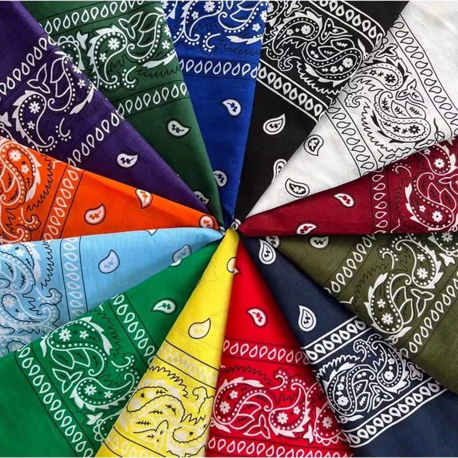 Bandana Lenço Estampada Varias Cores Moda Adulto Blogueira em Oferta na Shopee