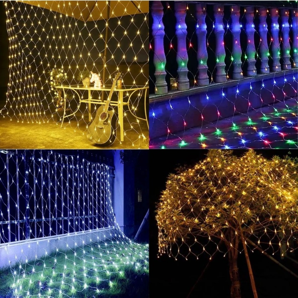 Pisca pisca Rede 240 leds 8 funções 2m X 2m 127V - enfeite natal Wincy