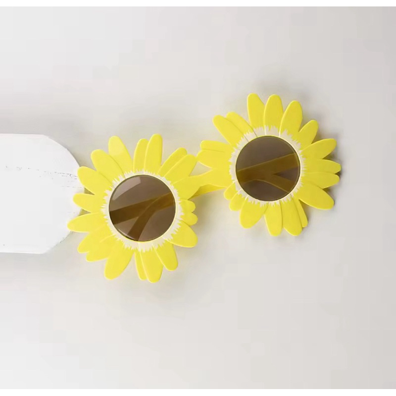Óculos Divertido Girassol Aesthetic Summer Flower Halloween Festa Flor Hippie