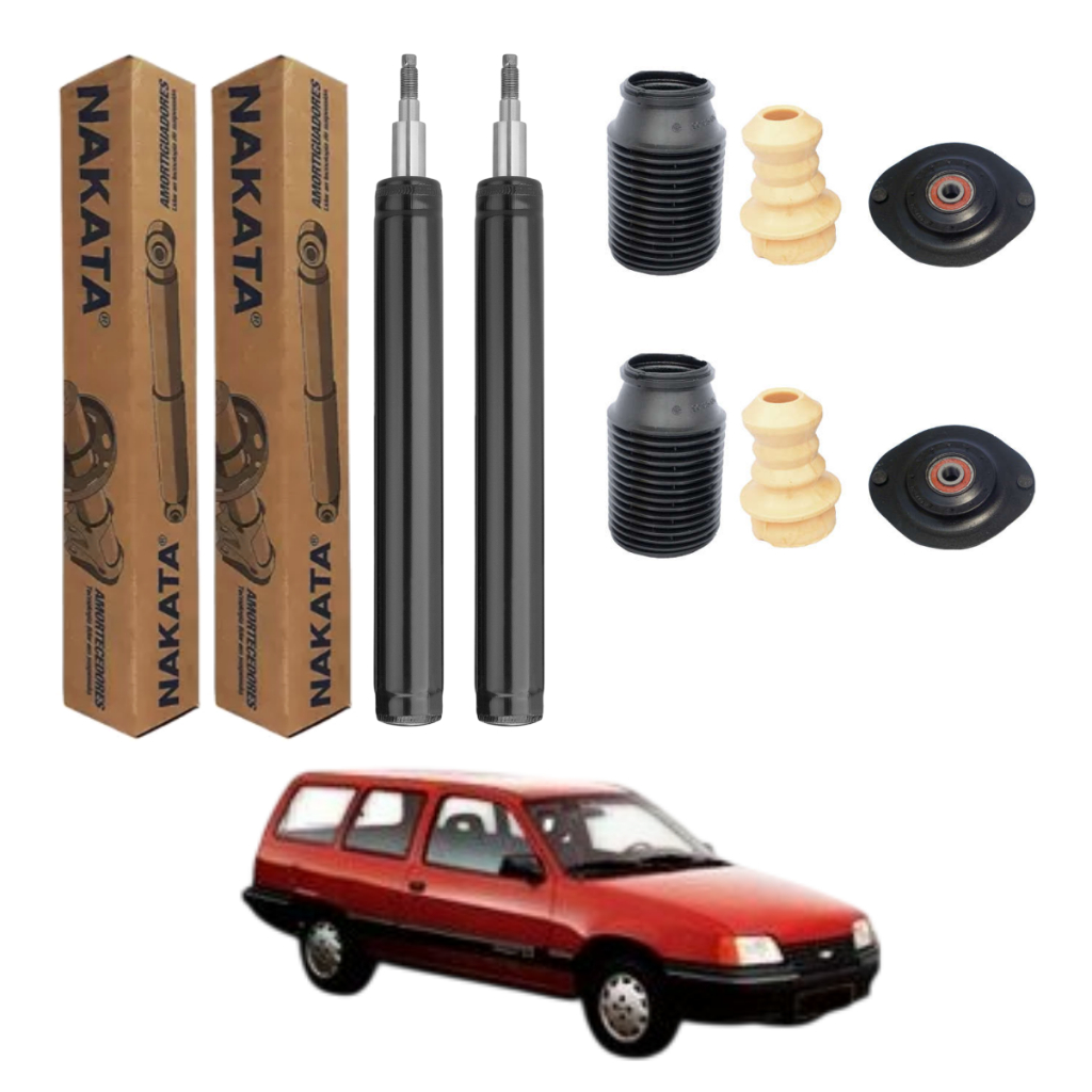 PAR AMORTECEDOR DIANTEIRO IPANEMA 1989 A 1998 NAKATA + KIT