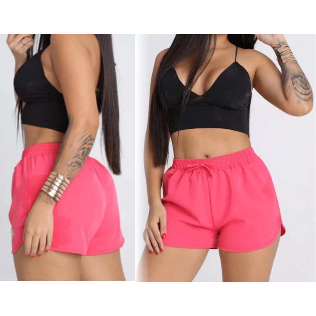 Shortinhos Feminino Moda verao academia Praia Piscina do P ao GG Várias Cores envio imediato pronta entrega em Oferta na Shopee