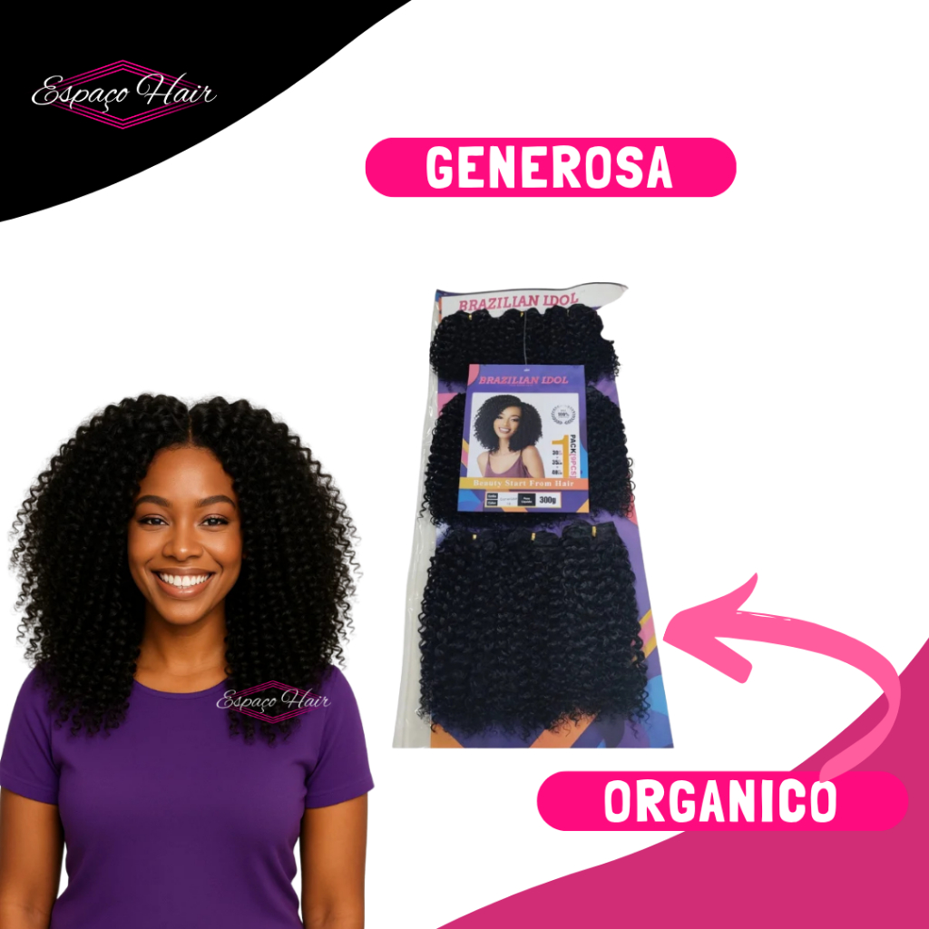 CABELO CACHEADO CURTO GENEROSA - BIO FIBRA -  BRAZILIAN IDOL
