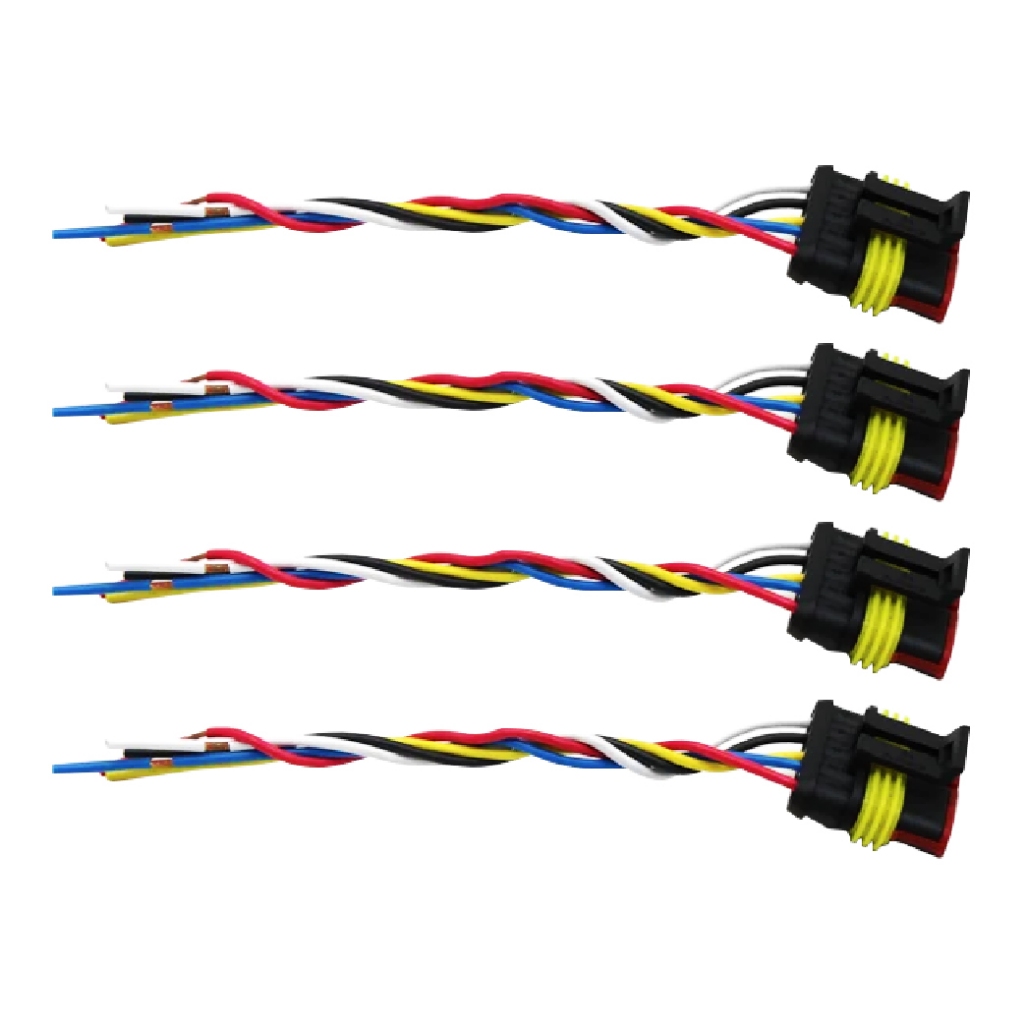Kit 4 Chicote Conector Lanterna 5 Vias Randon Guerra Facchini Universal Todas