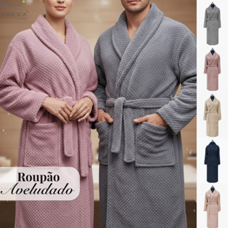 Roupão De Microfibra Adulto Unissex Toque Aveludado Macio Habitat em Oferta na Shopee