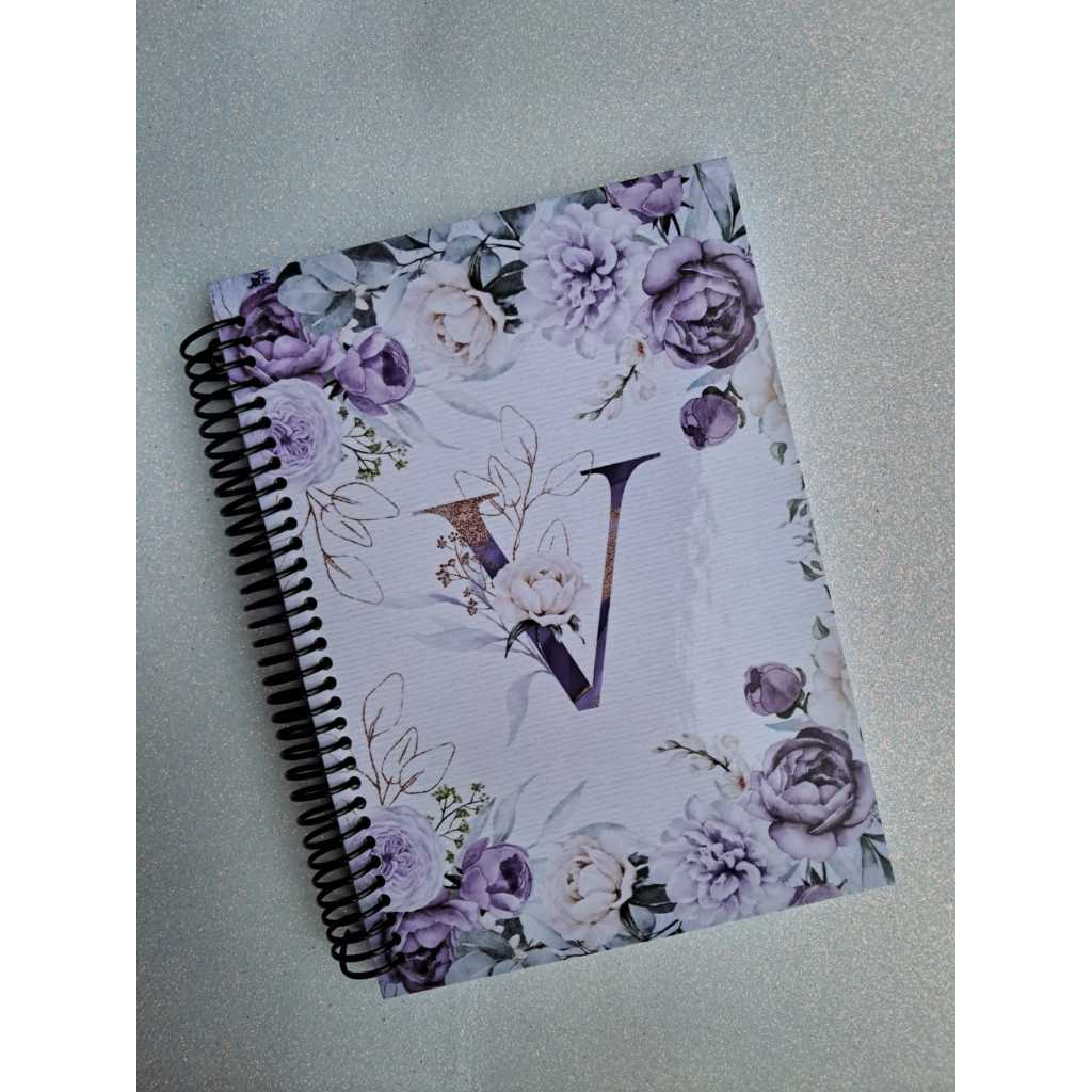 Agenda 2 DPP Personalizada com Letra - Capa Dura em Oferta na Shopee