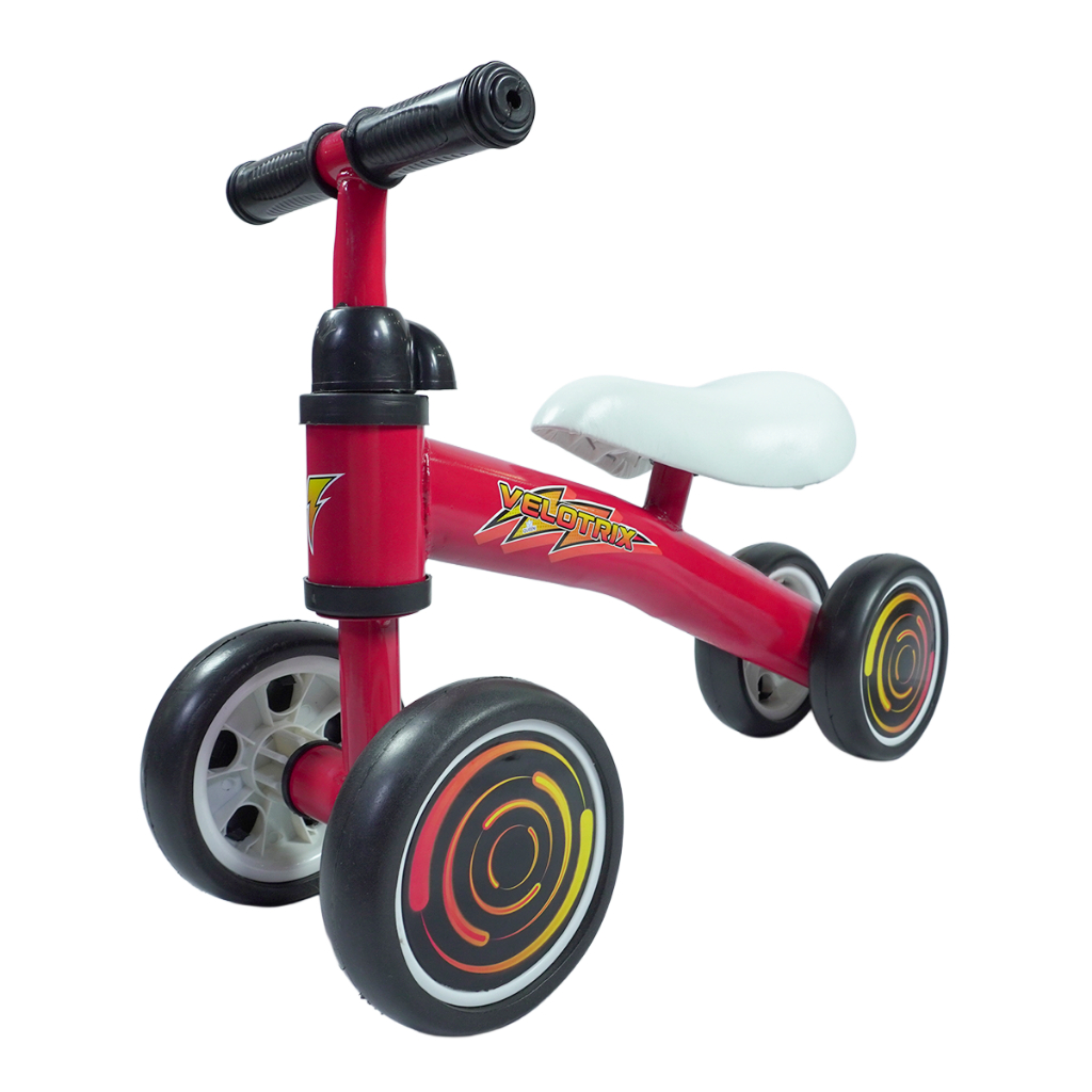 Quadriciclo de Equilíbrio Bike Balance Andador | Estilo e Equilíbrio 4 Rodas EVA - Banco Estofado Regulável | QUEEN SHOP em Oferta na Shopee