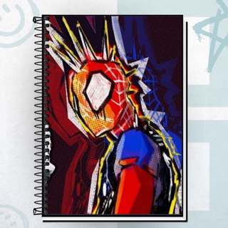 Caderno Universitário Spider-Man Punk Rock , homem aranha Capa Dura Espiral | 1, 10, 15 e 20 Matérias | Edition em Oferta na Shopee