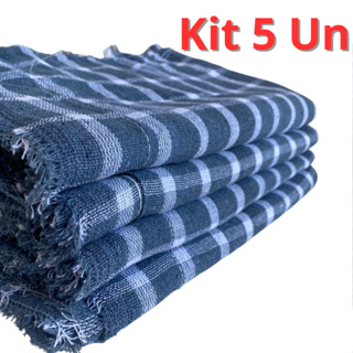 Kit 5 Pano de Chão 70x45 Xadrez\Branco Enxuga 100% Saco Duplo Costura Reforçada Promoção Relâmpago para Revenda em Oferta na Shopee