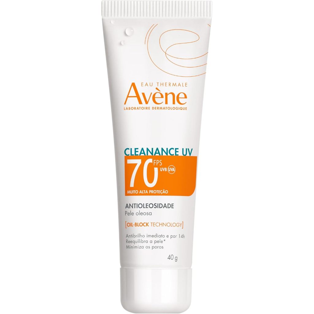 Protetor Solar Facial Avène Cleanance UV Antioleosidade FPS70 Com 40g