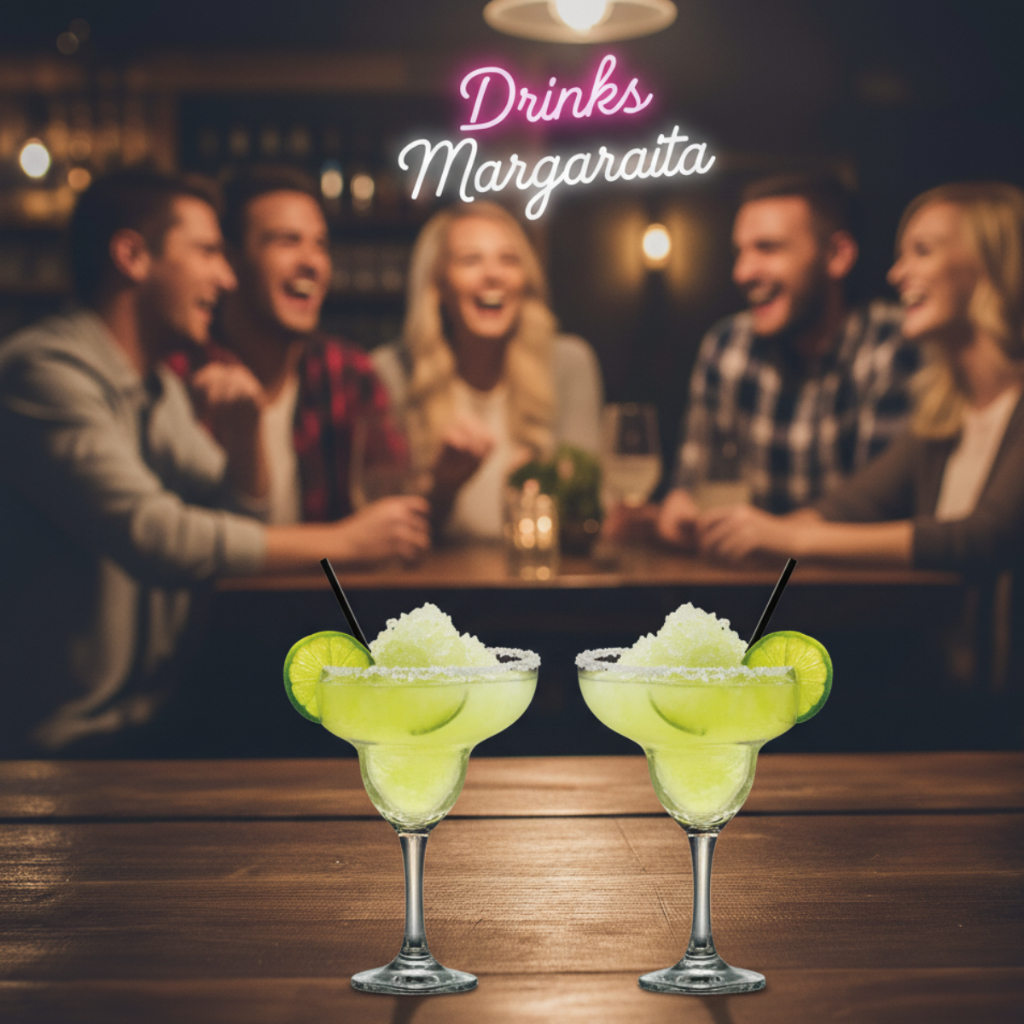 Taças Para Margarita, Jogo De Taças de Vidro Para Drinks, 300ml - Ruvolo