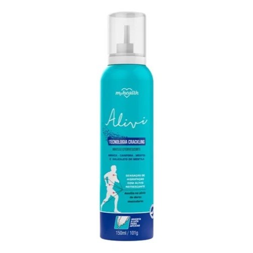Mousse Efervescente Alívio Muscular Alivi My Health 150ml com Arnica, Mentol e Cânfora em Oferta na Shopee
