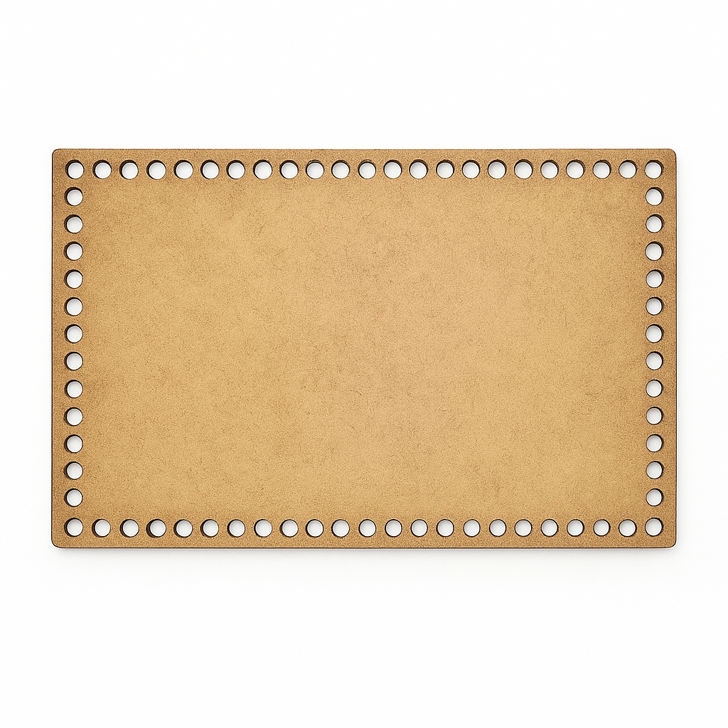 Kit 10 Base Retangular 12x20 cm MDF Cru para Cesto Crochê Fio de Malha em Oferta na Shopee