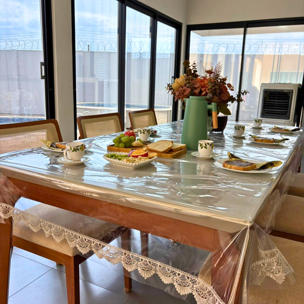 Toalha de Mesa para 4, 6, Lugares Decoração Luxo Cozinha e Buffet mesa Retangular Jantar Natal Festa
