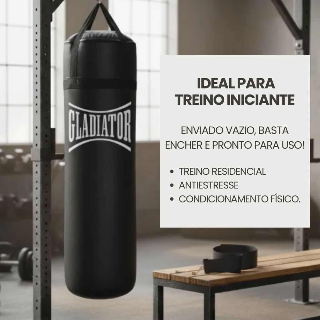 Saco De Pancada Saco de Boxe 90cm Treino Boxe Muay Thai Gladiator