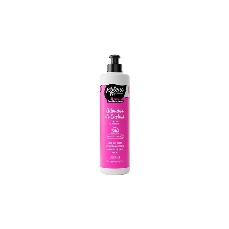 Ativador De Cachos Kolene Superfinalizadores Rosa 300ml em Oferta na Shopee