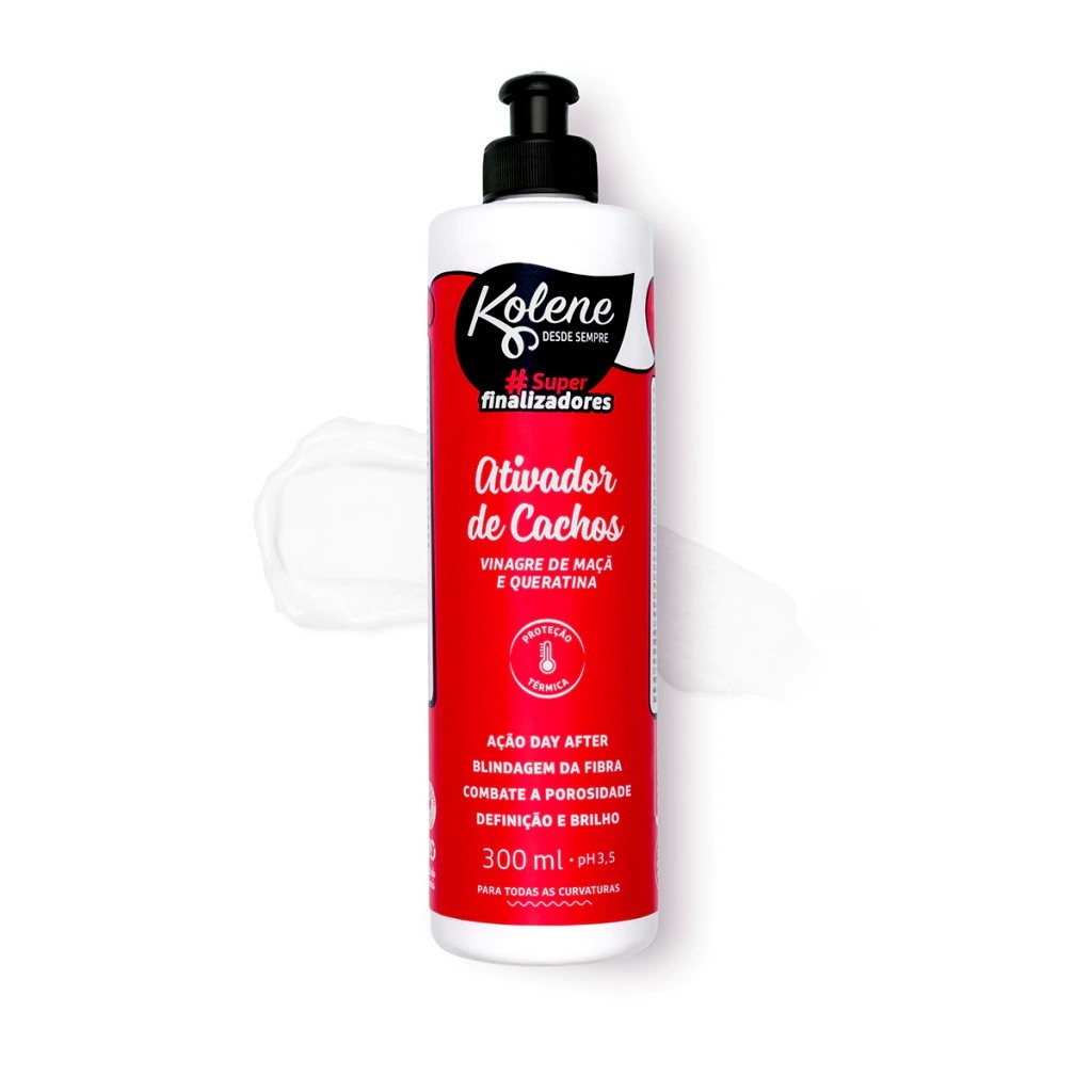 Ativador de Cachos Kolene Vinagre de Maça e Queratina 300ml