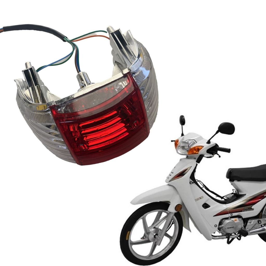 Lanterna Traseira Completa Shineray Phoenix 50 Gold  Cristal / Direito