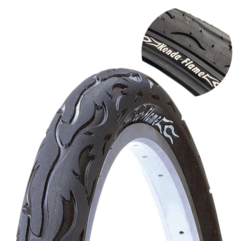 Pneu Aro 26 Slick Balão Kenda Flame 26x2.125 Bicicleta Largo