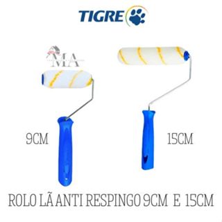 Rolo de Lã Anti Respingo Ref 1377 Tigre 9cm e 15cm - Tinta Látex e Acrílica para Paredes e Tetos em Oferta na Shopee