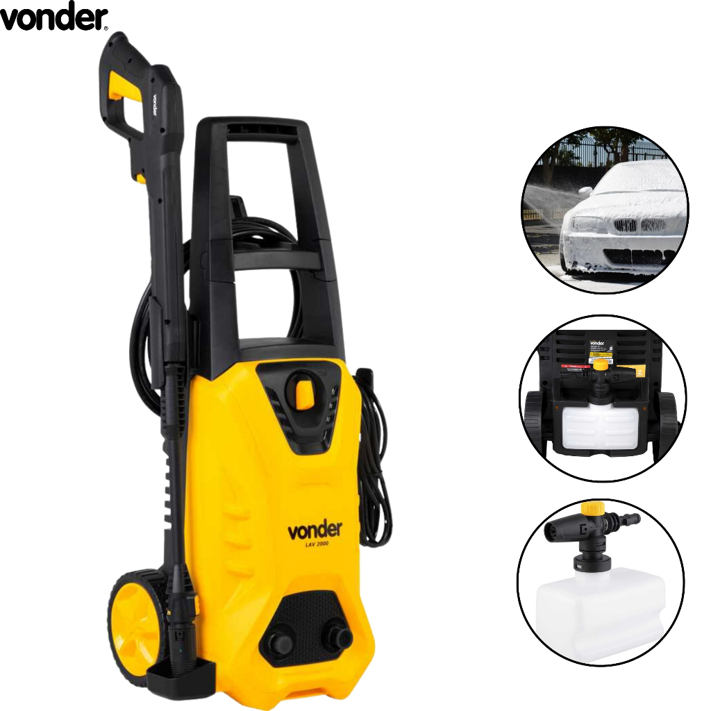 Lavadora de Alta Pressão Vonder LAV 2000 1.800w 220V 2.100 lbf/pol² Lava jato Vape Vap