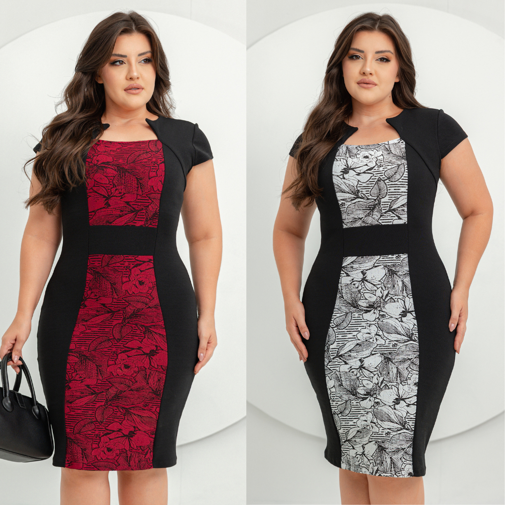 Kit 2 vestidos Aurora midi casual moda feminina social Chic para frio em Oferta na Shopee