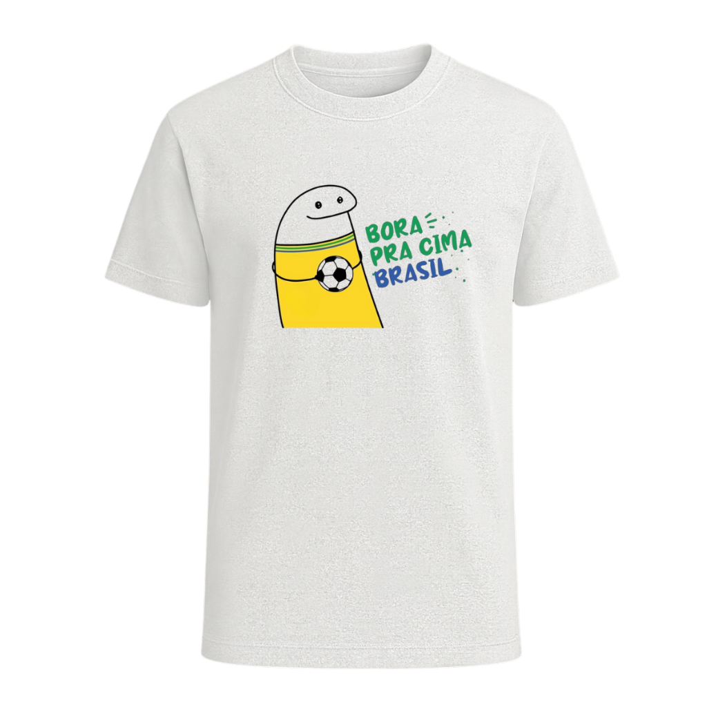Camiseta Brasil Copa Do Mundo Camisa Futebol Torcedor Blusa 100% Algodão